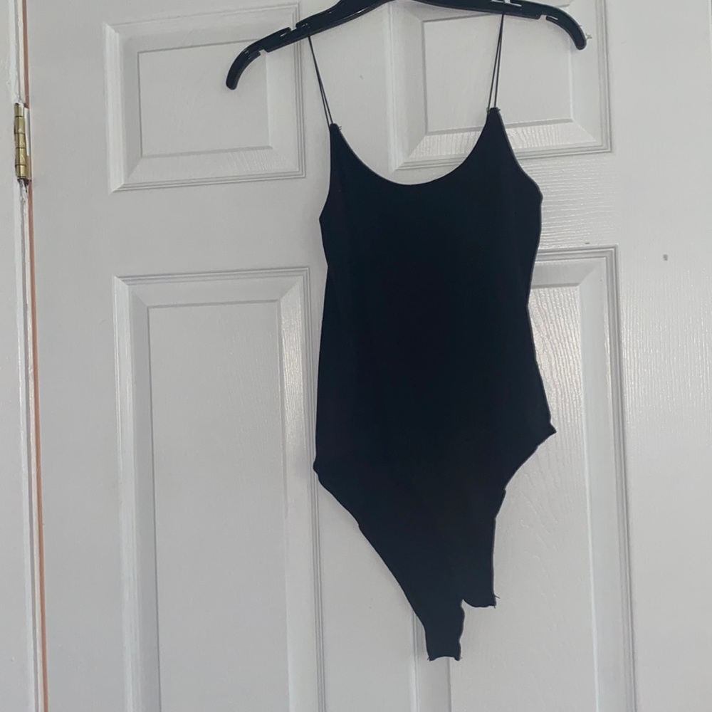 Black simple bodysuit